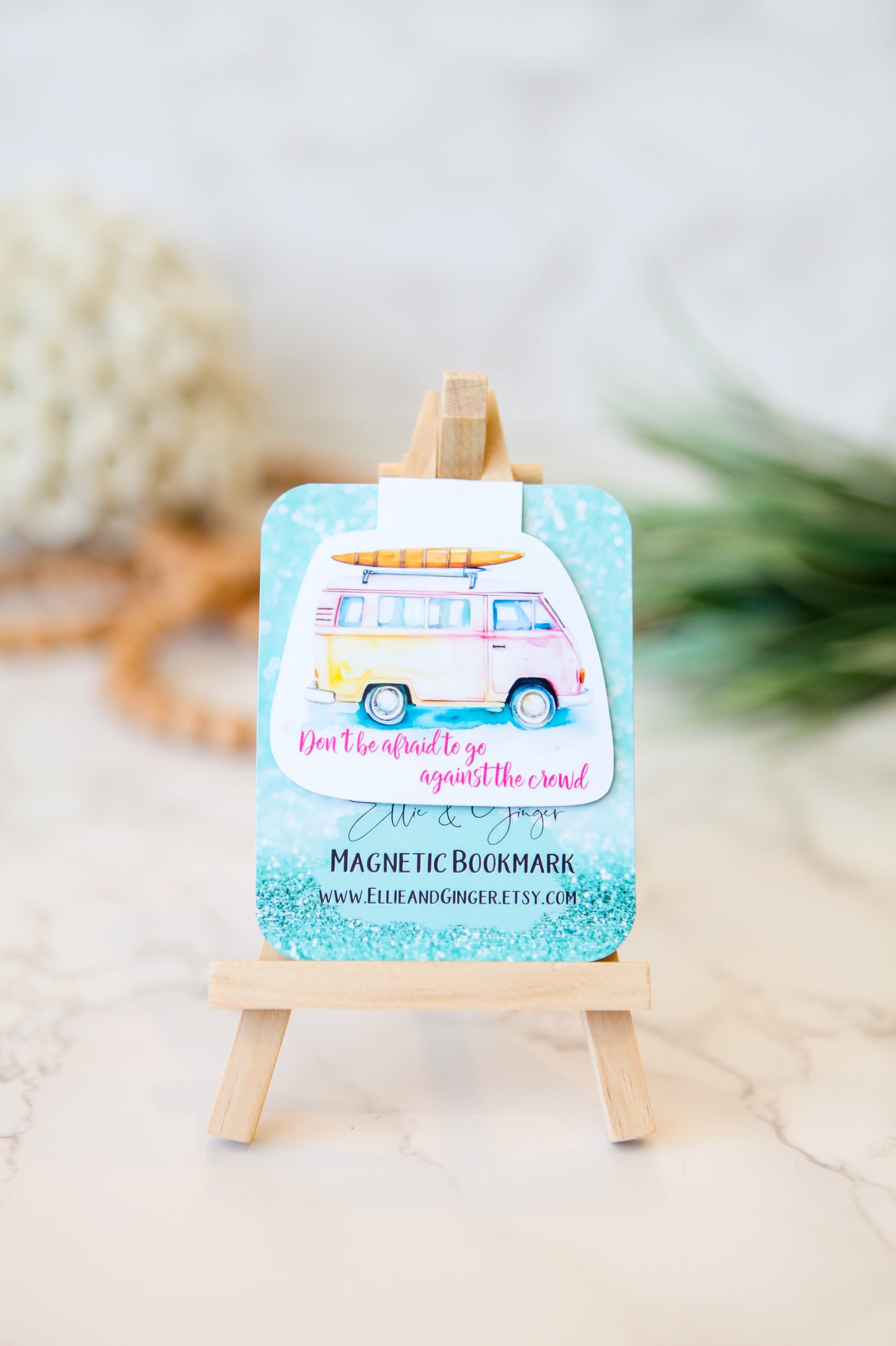 Retro Surf Van Magnetic Bookmark