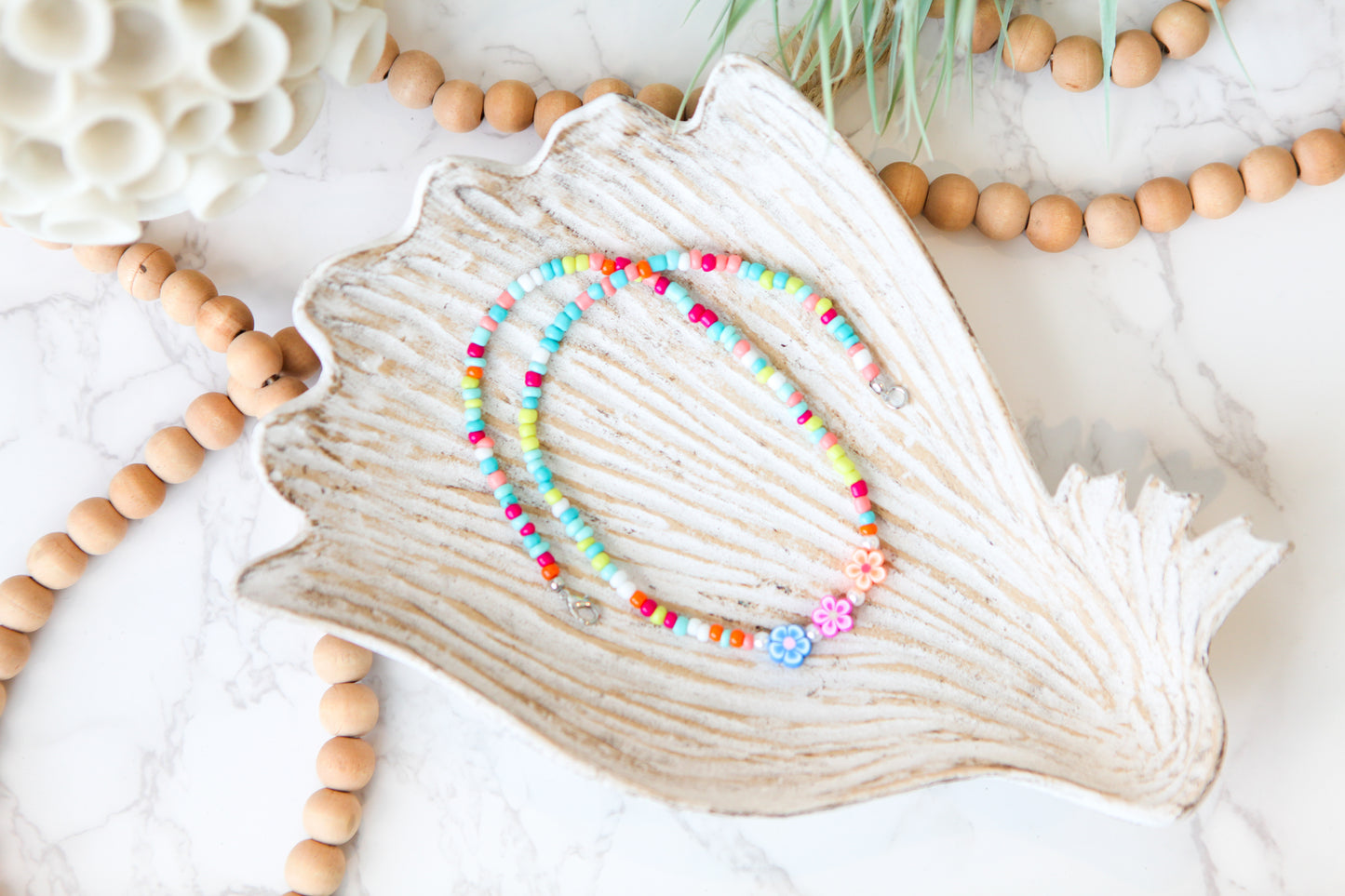 Summer is Forever Seed Bead Necklace