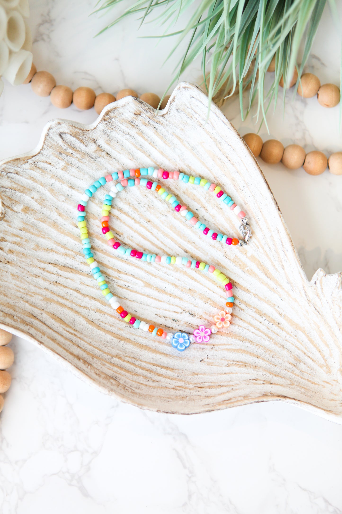 Summer is Forever Seed Bead Necklace