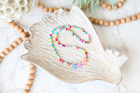 Summer is Forever Seed Bead Necklace