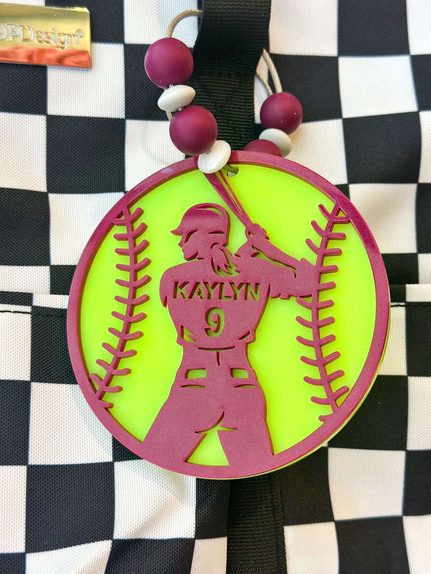 Softball Bag Tag- Custom