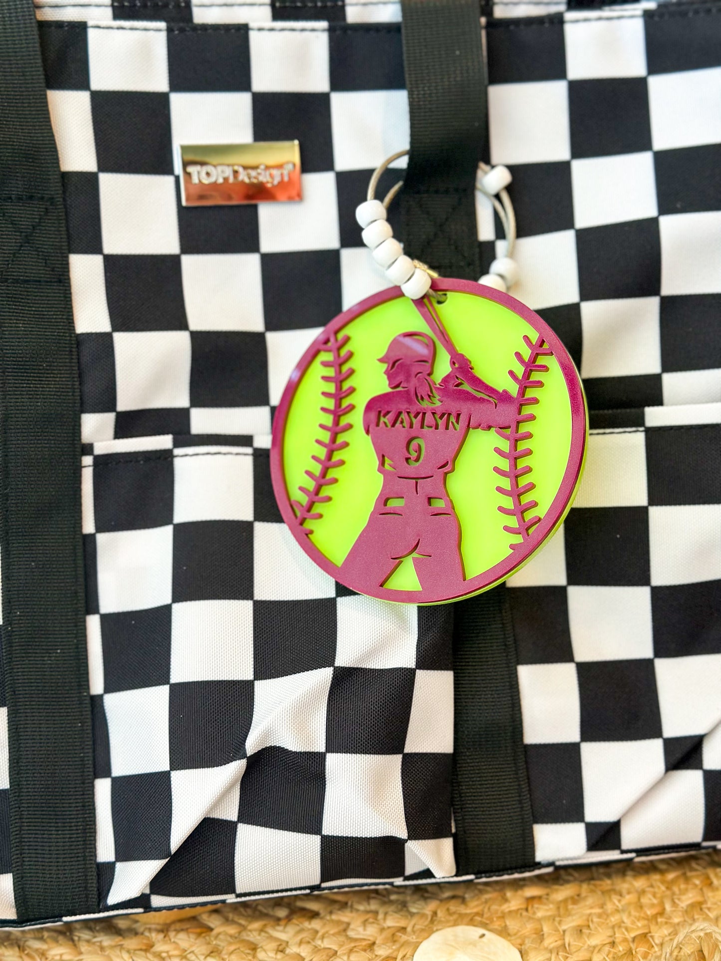 Softball Bag Tag- Custom