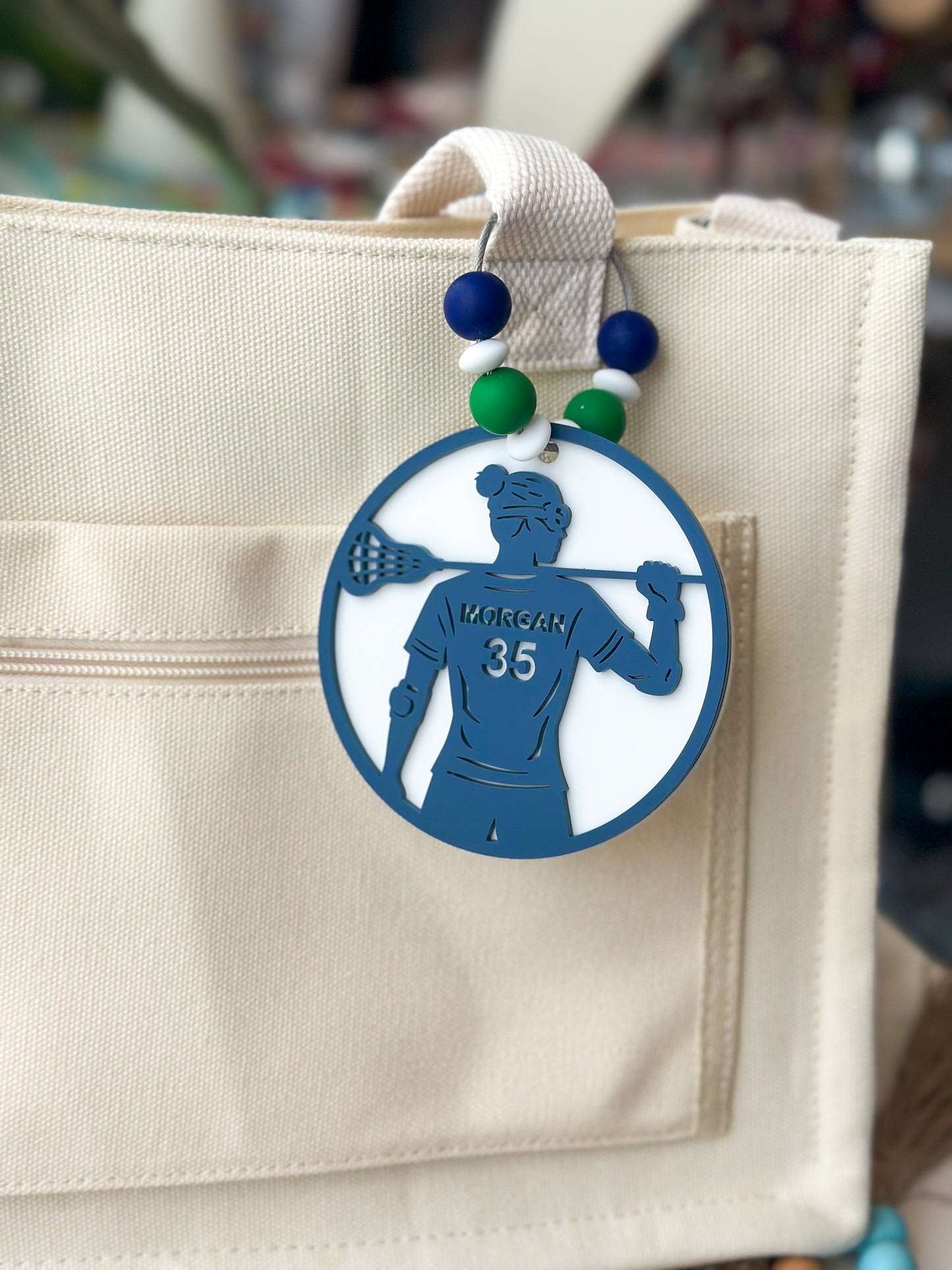Lacrosse Bag Tag- Custom