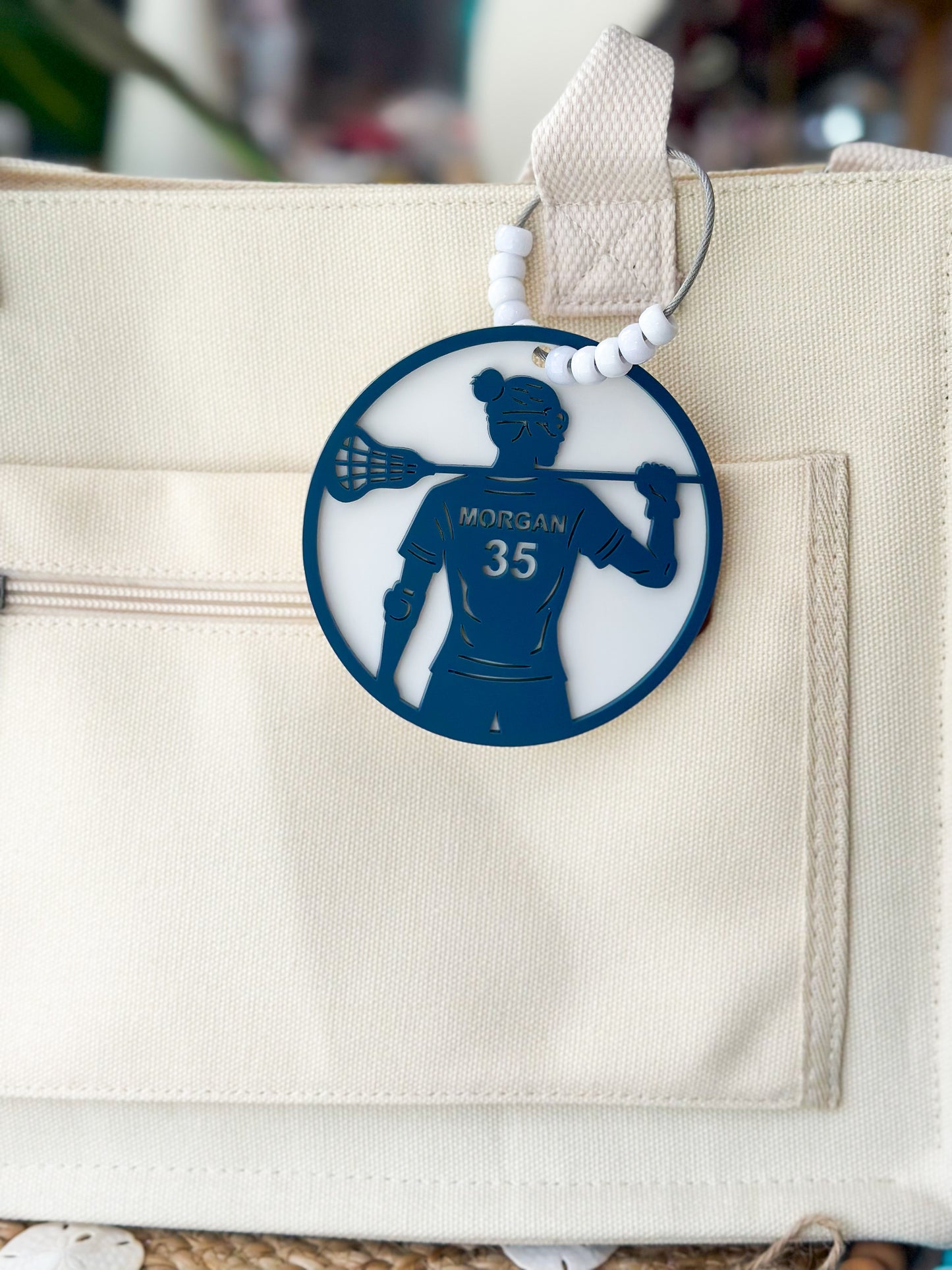 Lacrosse Bag Tag- Custom