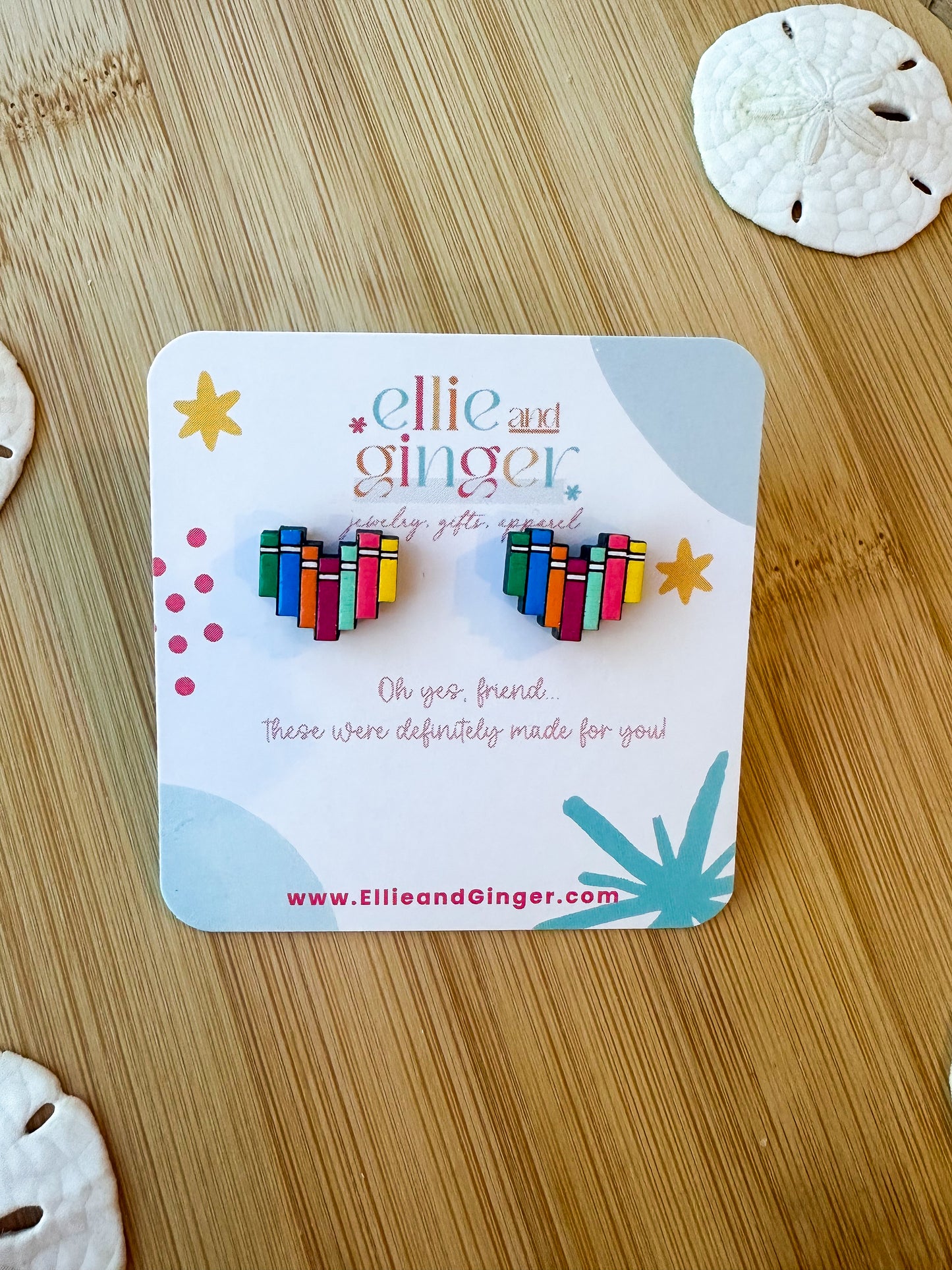 Book Lover- Stud Earrings