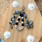 Bag Charm- Black and White Butterfly