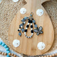 Bag Charm- Black and White Butterfly