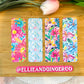 Watercolor Floral Collection- Regular Bookmark