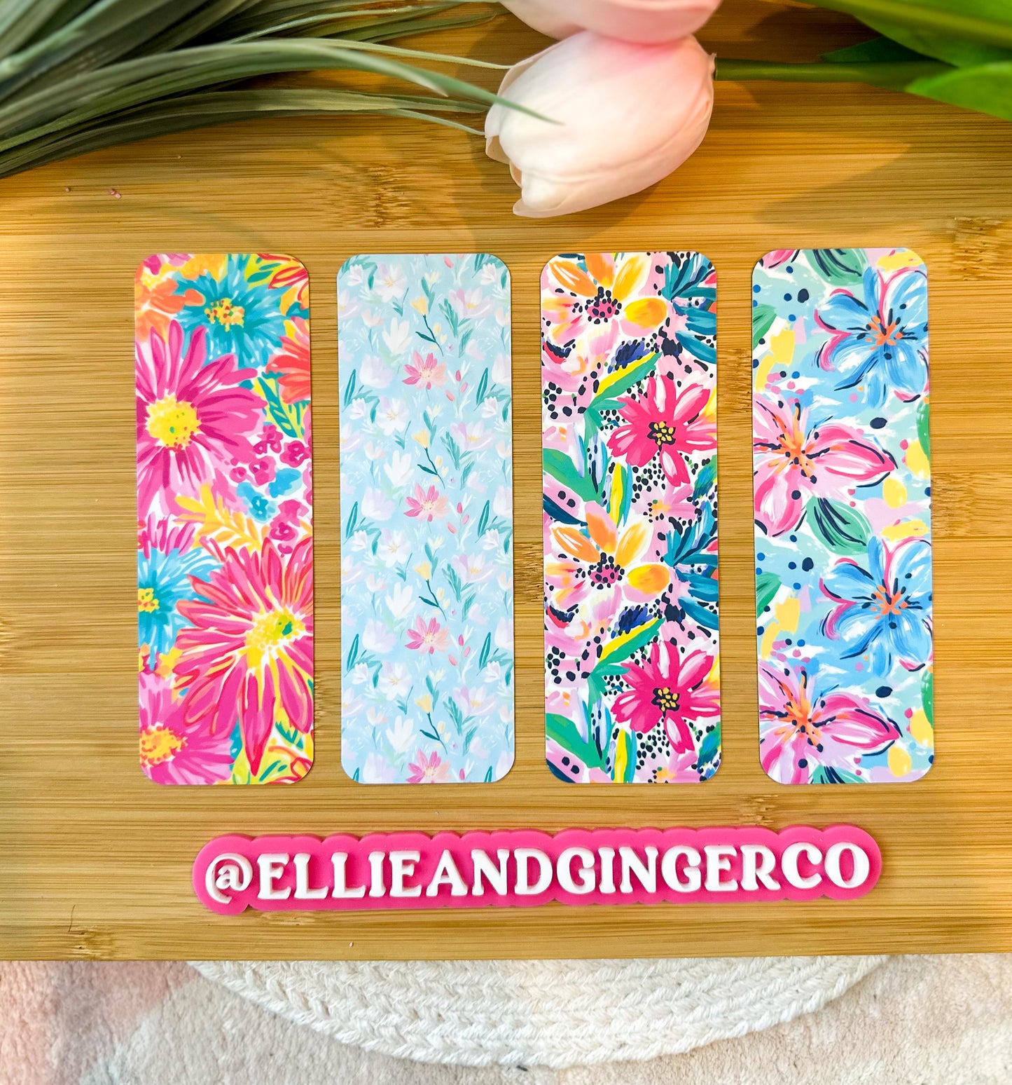 Watercolor Floral Collection- Regular Bookmark