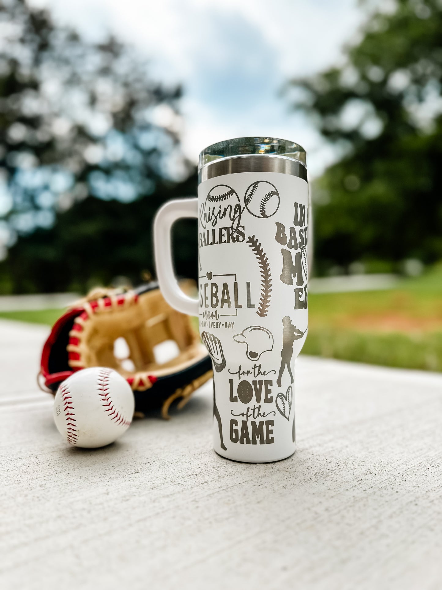 Baseball Mama Era- Engraved Tumbler