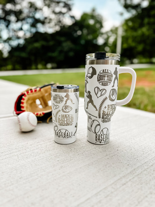 Baseball Mama Era- Engraved Tumbler