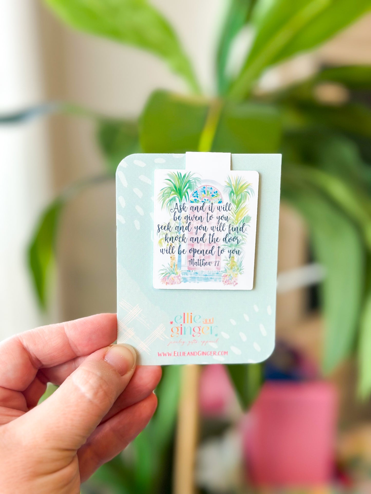 Magnetic Bookmark- Matthew 7:7