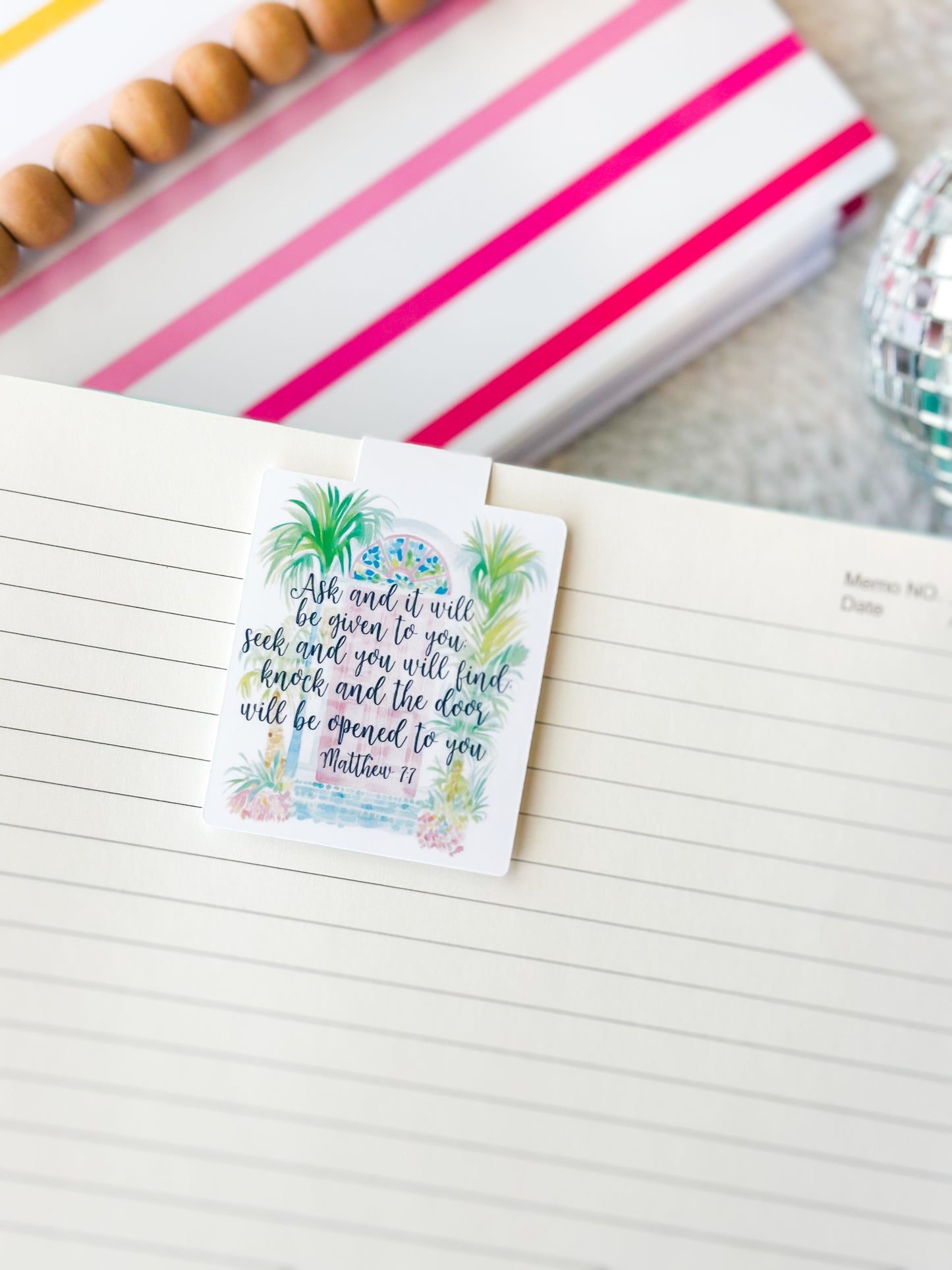 Magnetic Bookmark- Matthew 7:7