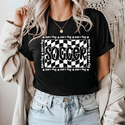 Soccer Checkerboard- Shirt, Crewneck or Hoodie