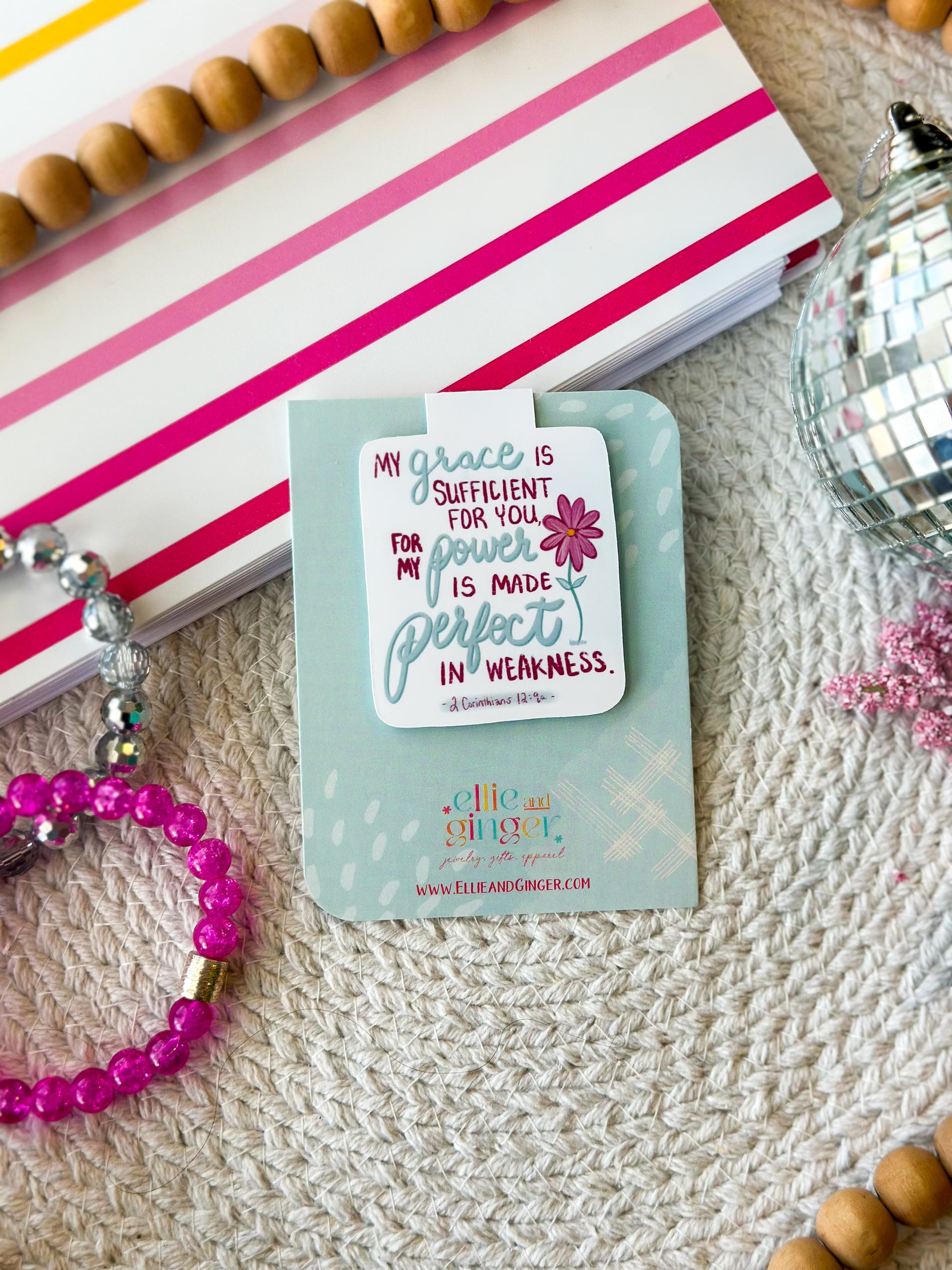 Magnetic Bookmark, Bible Verse, 2 Corinthians 12:9a