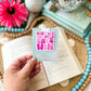 Magnetic Bookmark, Don't Let the Hard Days Win, pink