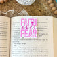 Magnetic Bookmark- Faith Over Fear