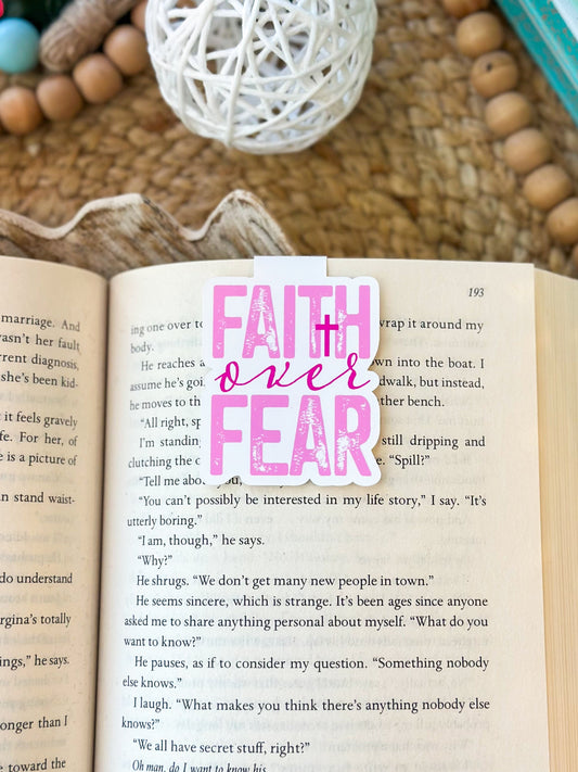 Magnetic Bookmark- Faith Over Fear