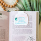 Magnetic Bookmark, Psalms 62:1, ocean and palm tree vibes