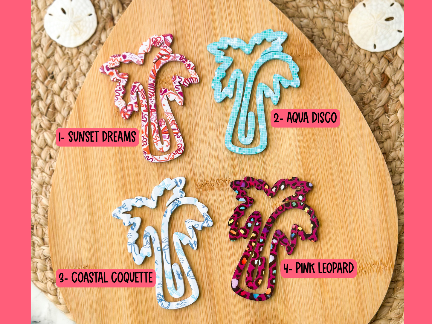 Acrylic Palm Tree Bookmark