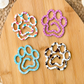 Acrylic Paw Print Bookmark