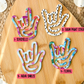Acrylic ASL I Love You Bookmark