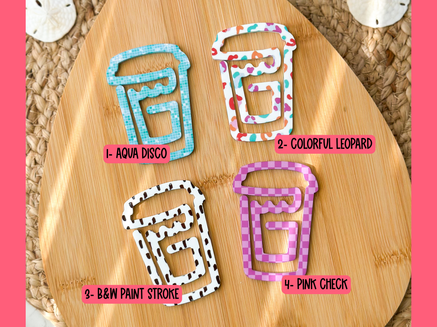Acrylic Coffee Cup Bookmark