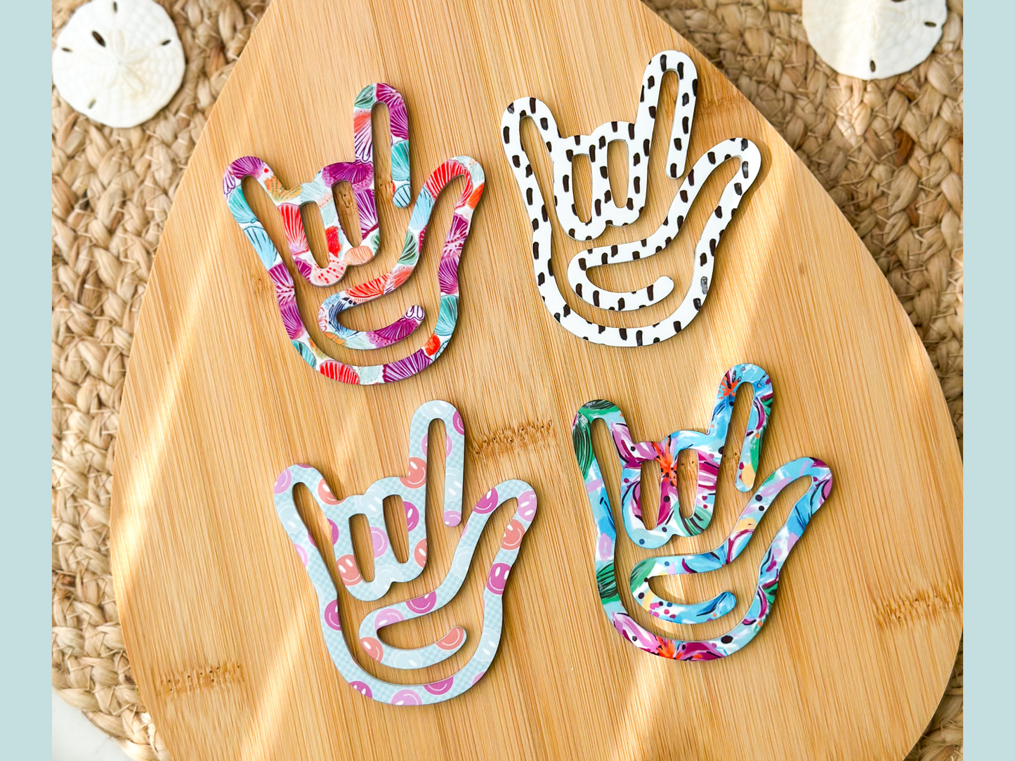 Acrylic ASL I Love You Bookmark
