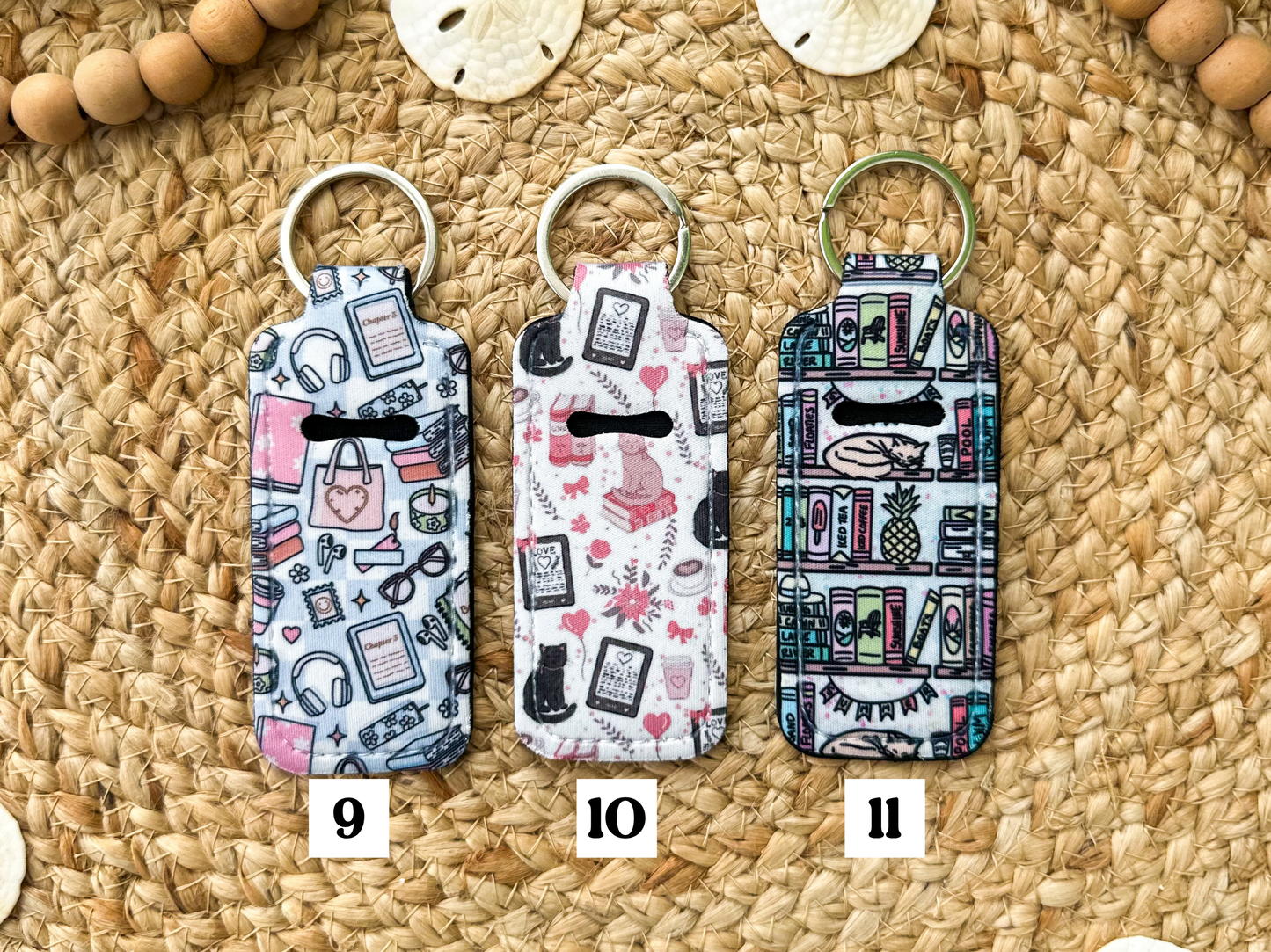 Chapstick Holder Keychain (Pattern Set 3)
