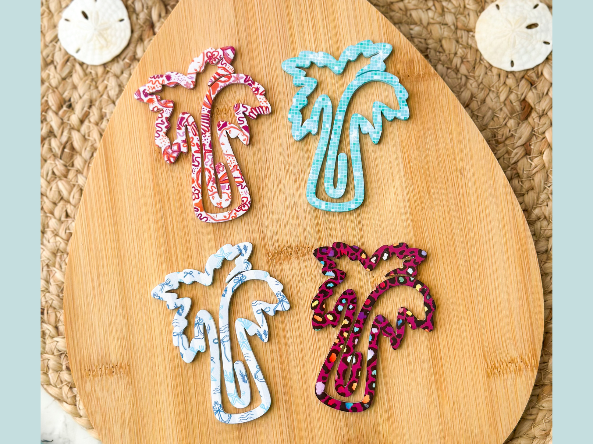 Palm Tree Shaped Acrylic Bookmark