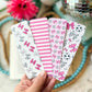 Pink Soccer Bookmarks