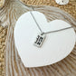 Laser Engraved Rectangle Necklace for Baseball Mom