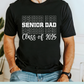 Senior Dad Shirt- Stacked Letters