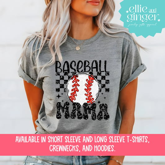 Baseball Mama- Shirt, Crewneck or Hoodie