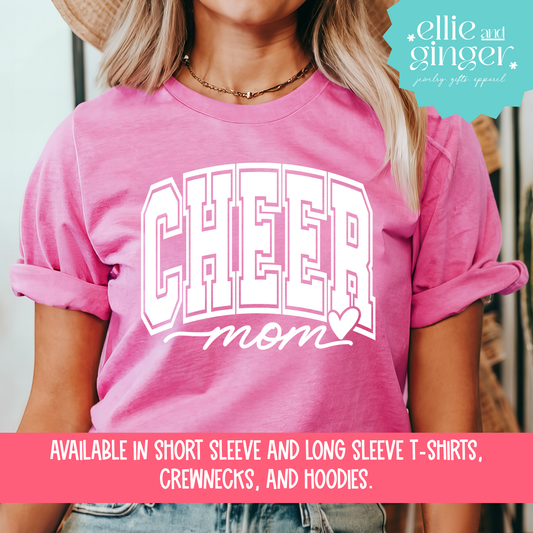 Cheer Mom- Shirt, Crewneck or Hoodie