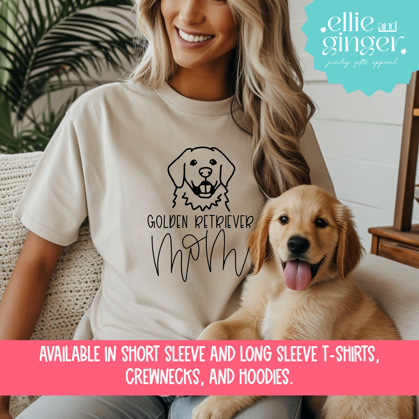 Golden Retriever- Shirt, Crewneck or Hoodie