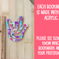 Acrylic ASL I Love You Bookmark