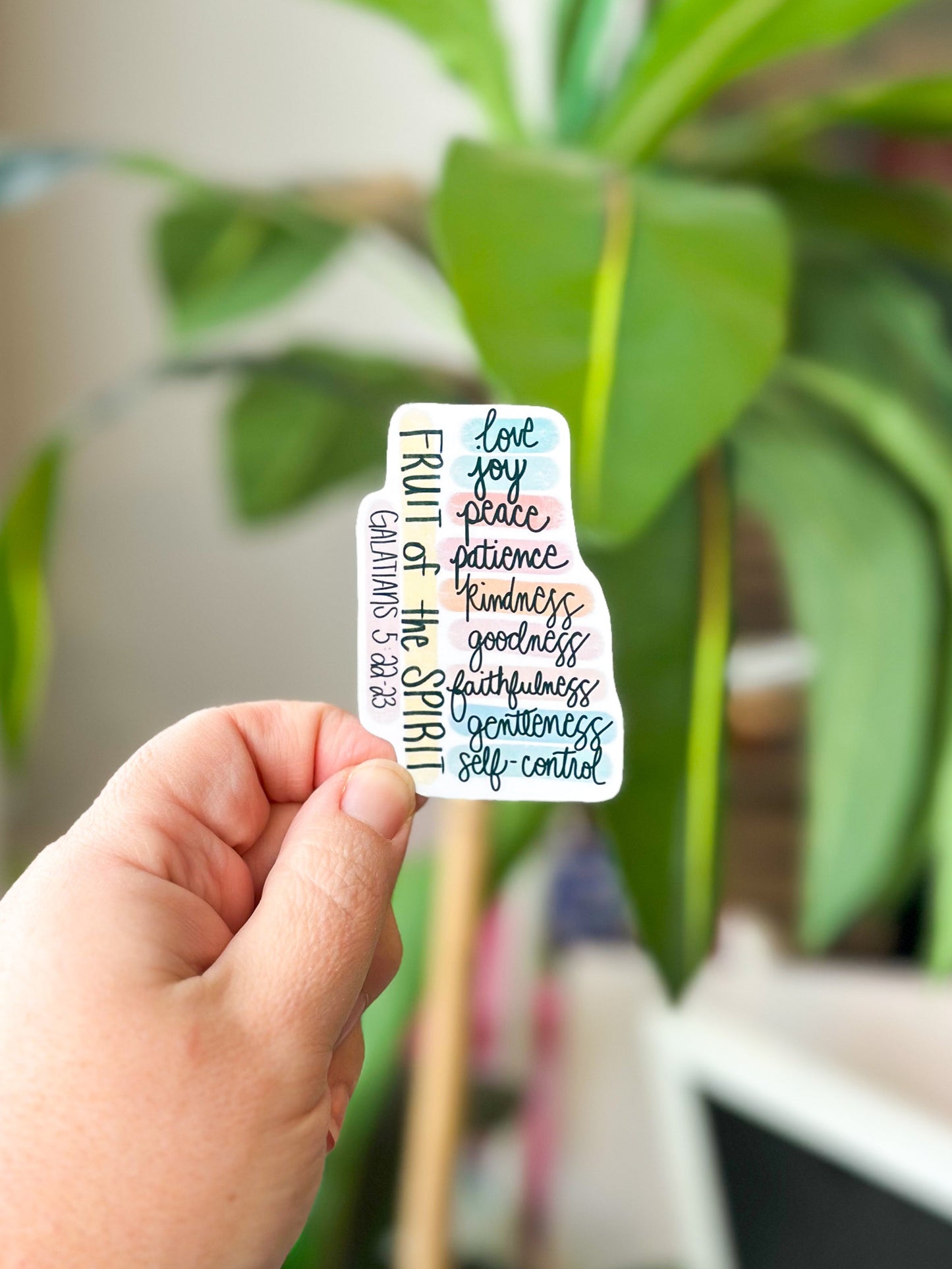 Sticker- Fruit of the Spirit- handwritten