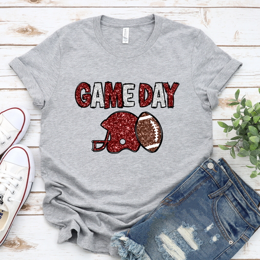 Game Day T-Shirt- Maroon and White