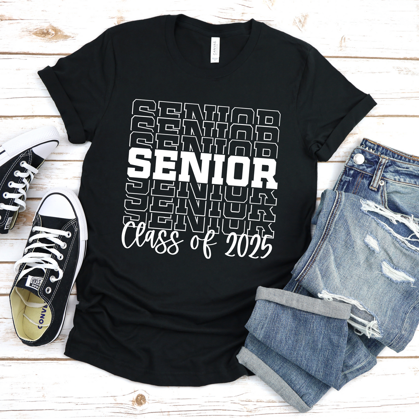 Senior Shirt- Stacked Letters