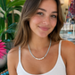 Aquamarine and Pearl Necklace